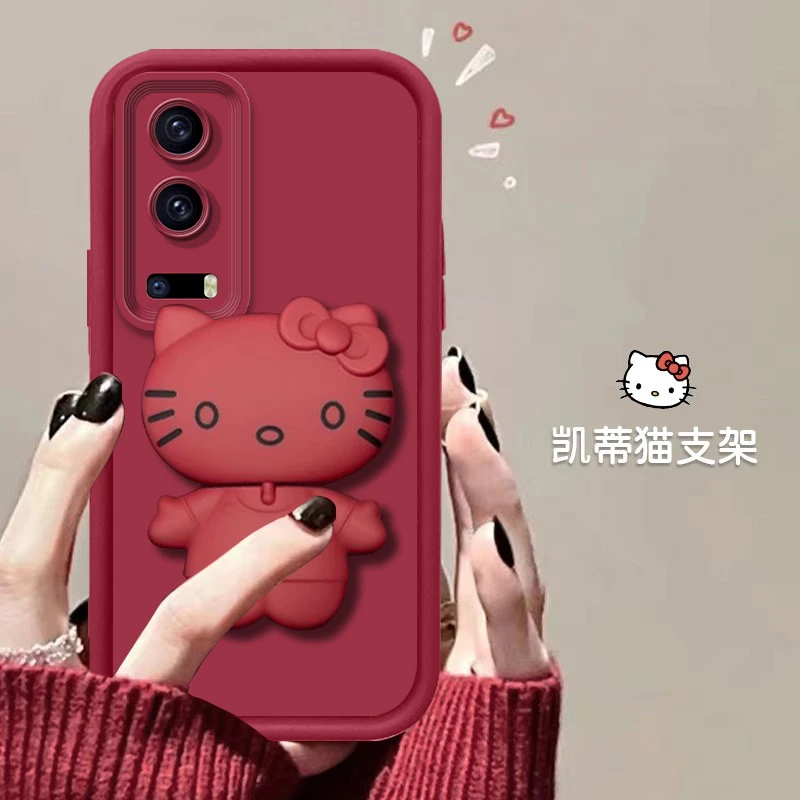 【VIVOIQOOZ3】网红爆款猫猫支架款可爱全包保护硅胶防摔手机壳