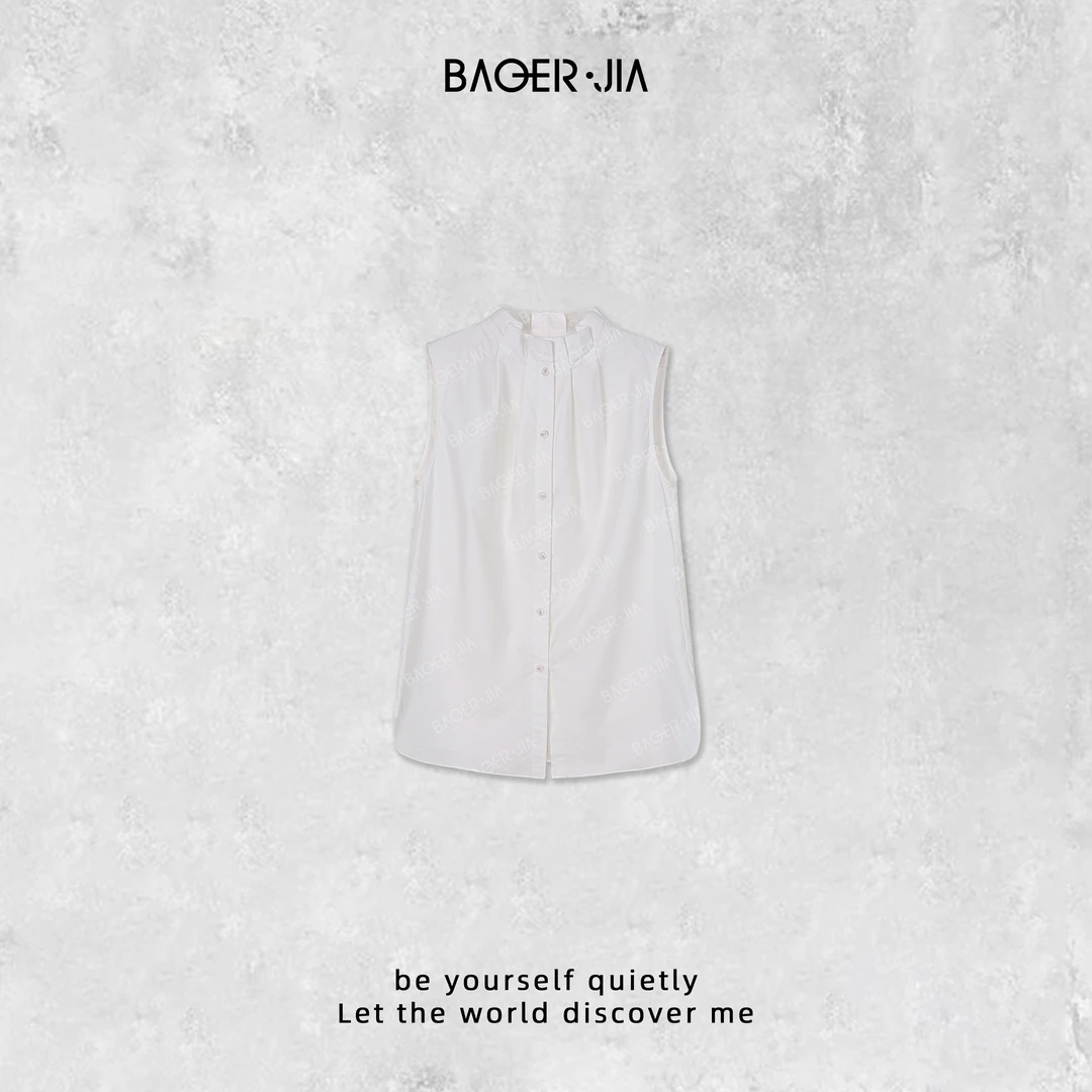 3-【无袖衬衫】宝儿家含幂BG21624309秋季新款时尚简约气质百搭衬衫