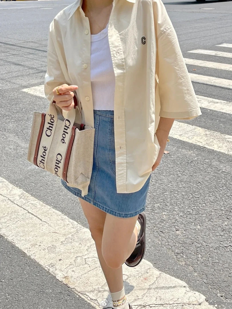全新未使用 Chloe/蔻依 chole 帆布tote焦糖色肩带款/公价无/甄选