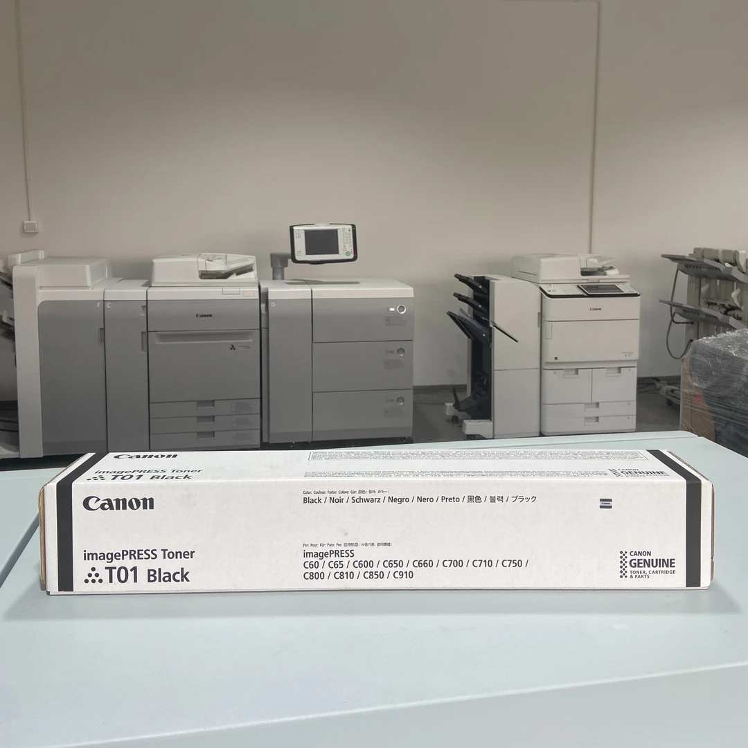 佳能850/710/910打印机原装正品碳粉T01碳粉黑蓝黄红打印墨粉红色