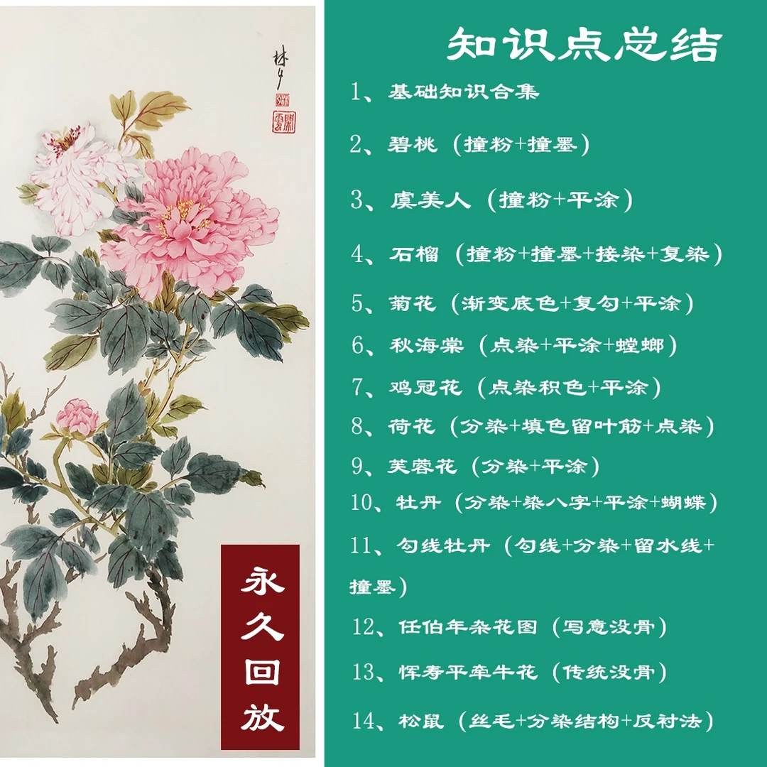 林夕出品没骨花鸟草虫入门