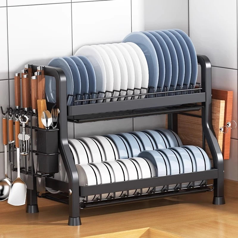 厨房碗碟收纳架水槽置物架台面碗架盘子沥水架放碗盘碗筷收纳盒子