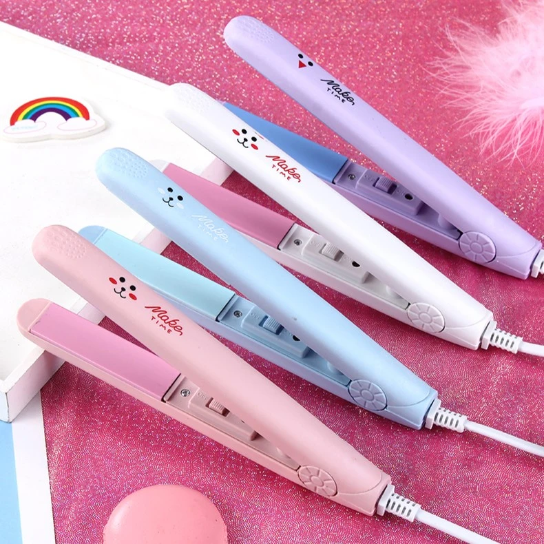 直卷两用迷你夹小夹板刘海羊毛烫发器便捷直发卷发两用送收纳盒