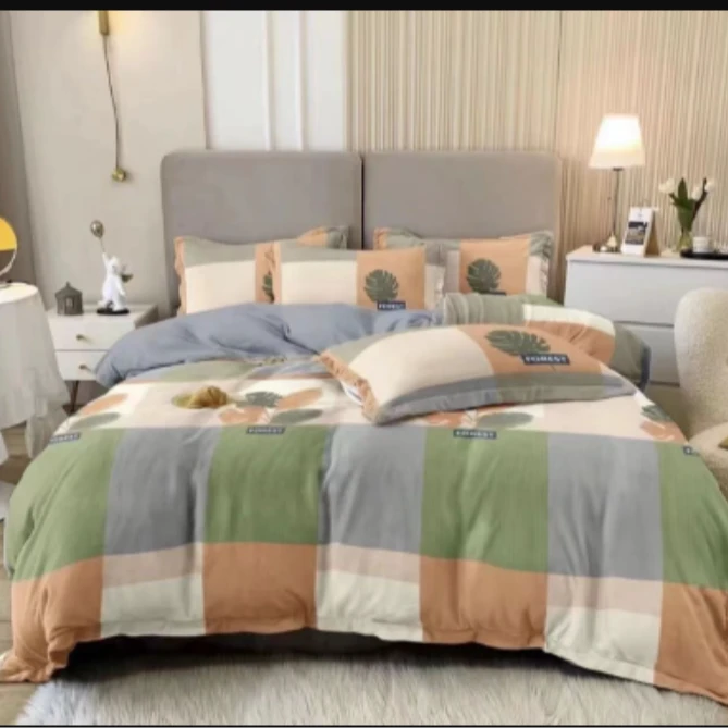 新款纯棉斜纹被罩-叶舞曲梦莎