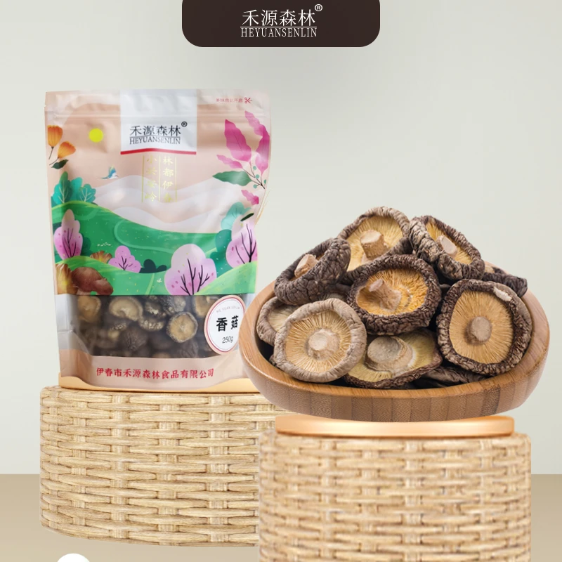 禾源森林严选东北特产250克晒干原生态营养香菇袋装干香菇浓郁