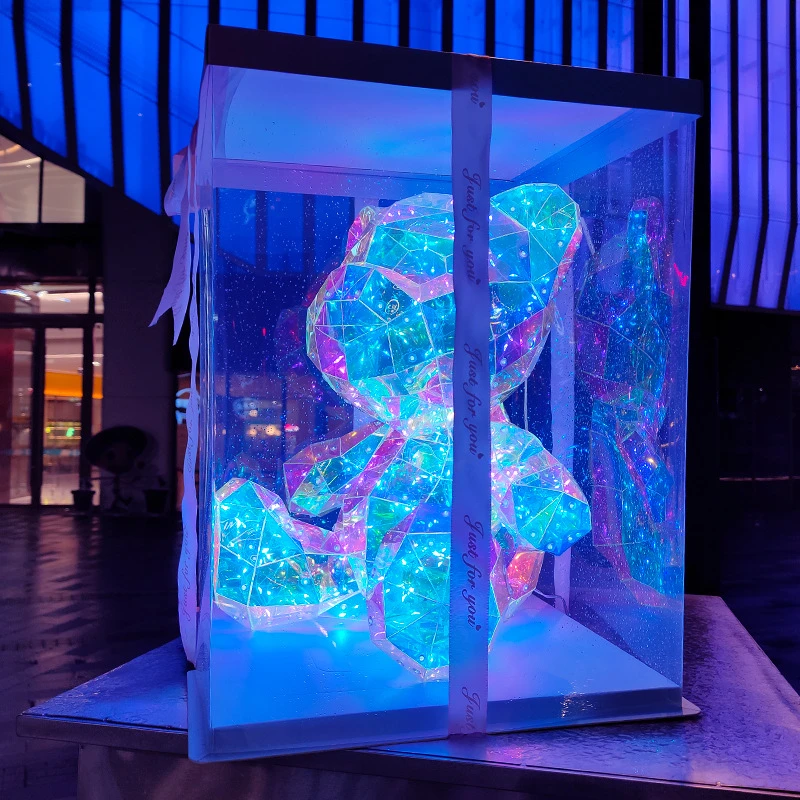 幻彩发光小熊生日礼物送女友女朋友老婆女生闺蜜表白圣诞节