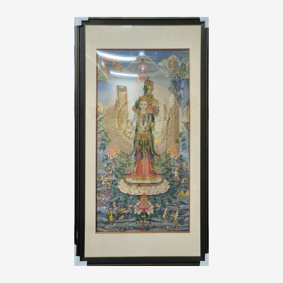 创汇织锦千手千眼观音唐卡 298-114