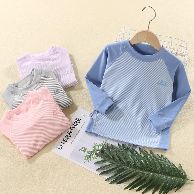【7A抗菌】秋冬季无骨保暖内衣套装儿童打底衫男女童家居服tg