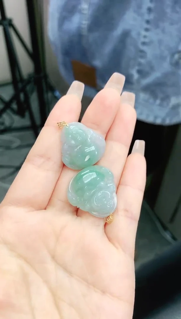 【闪购商品】翡翠颈饰18K金镶嵌多样性发货