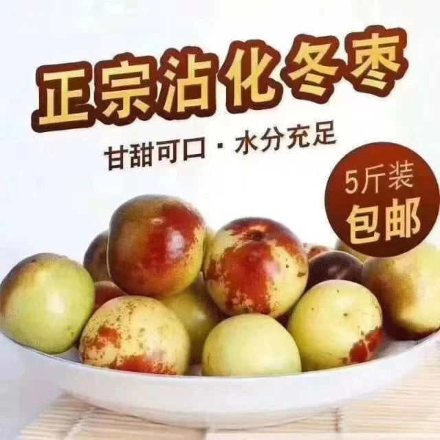 冰糖冬枣脆甜多汁新鲜应季水果果园直发