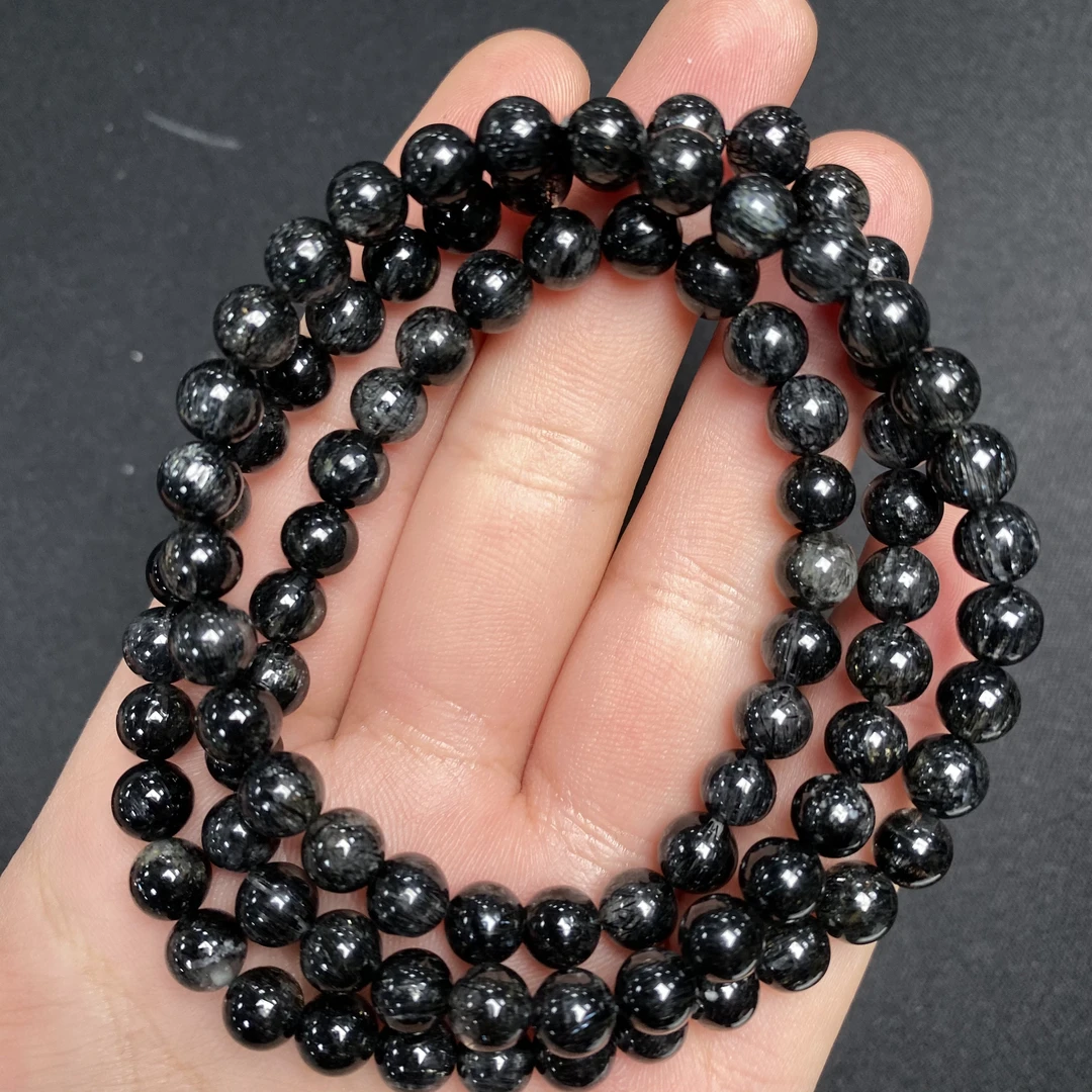 W440 黑发晶多圈手链多样性发一