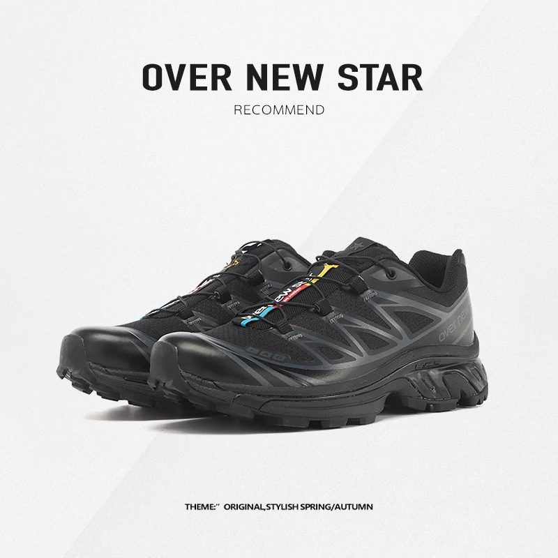Over New StarXT6男鞋徒步黑色登山鞋夏季透气减震跑步爬