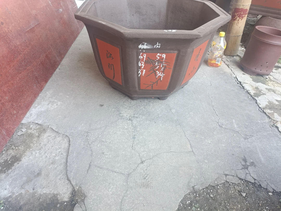 紫砂花盆有无孔菖蒲文竹拇指盆大小号防烂根菖蒲文竹拇指盆大