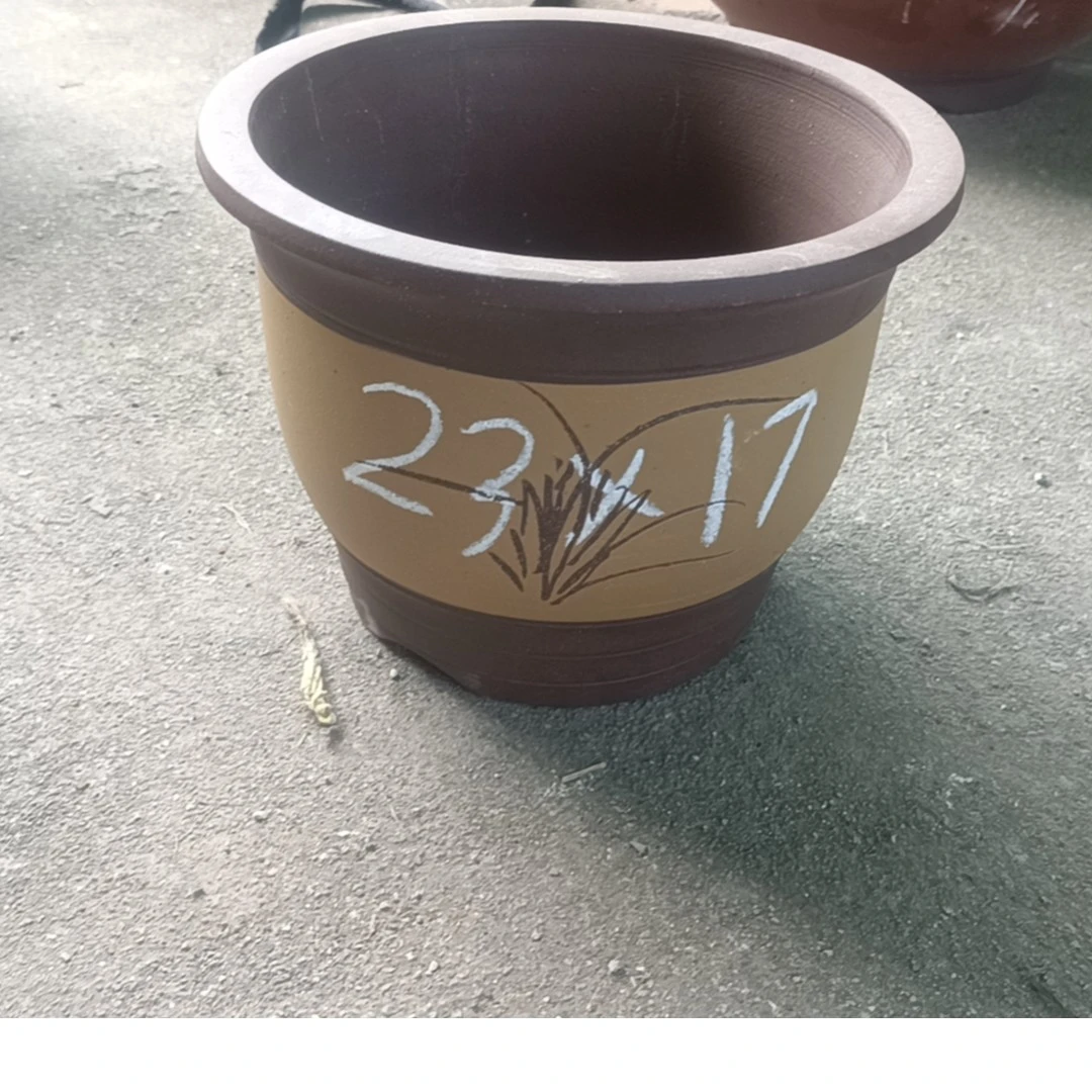 紫砂花盆有无孔菖蒲文竹拇指盆大小号防烂根菖蒲文竹拇指盆大小号