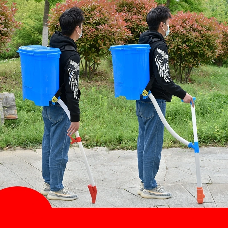 背负式农用玉米施肥神器追肥器新型撒肥多功能工具手动下化肥机器