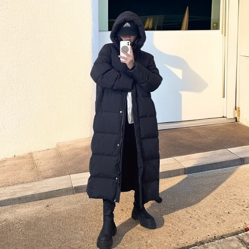 2024新款超长羽绒服男女东北抗寒加厚白鸭绒保暖到脚踝冬季情侣款