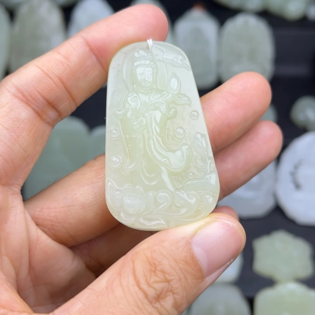 【闪购商品】和田玉挂件未镶嵌媛*