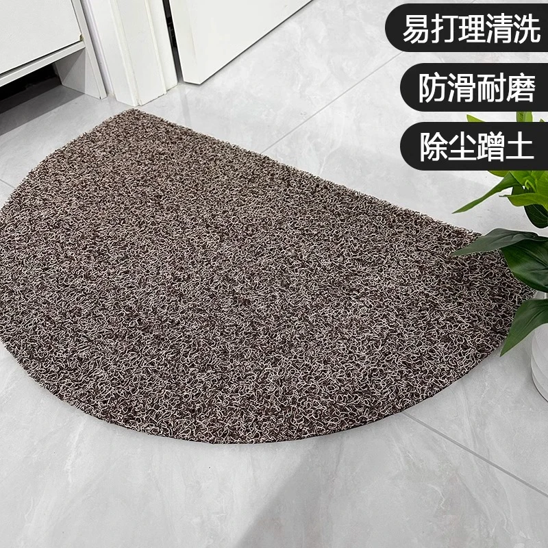 加厚半圆型家用进门防滑耐脏免洗蹭脚垫半圆地垫入户门垫