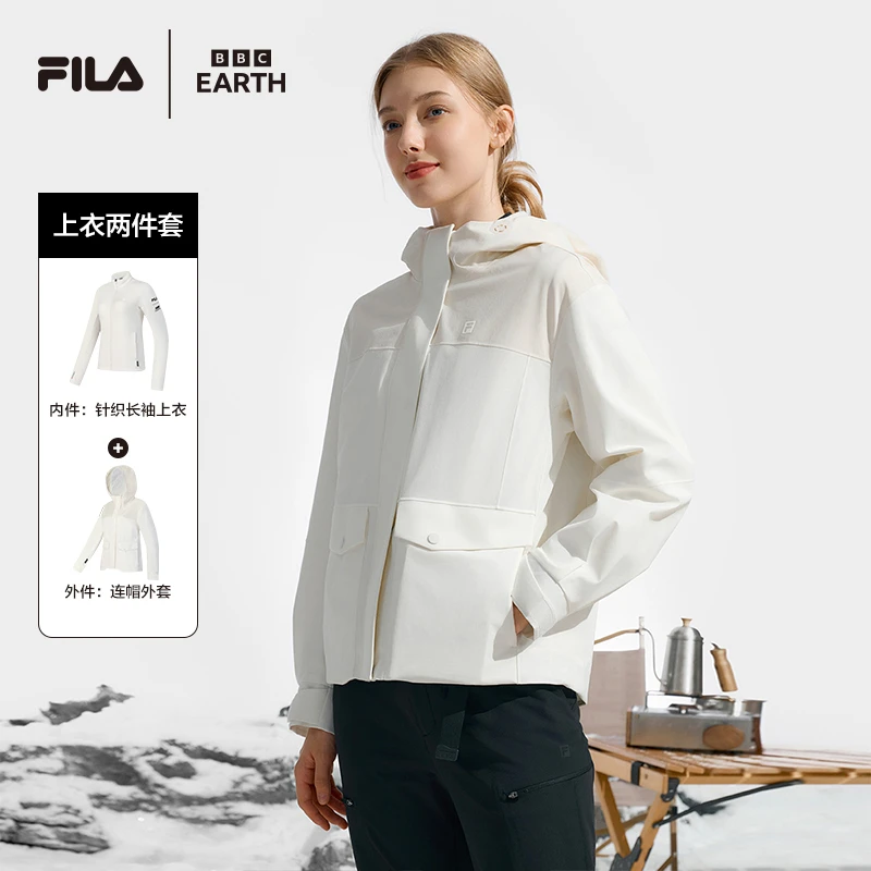 Fila/斐乐【双11抢先价】女秋季运动两件套内胆加绒保暖运动休闲