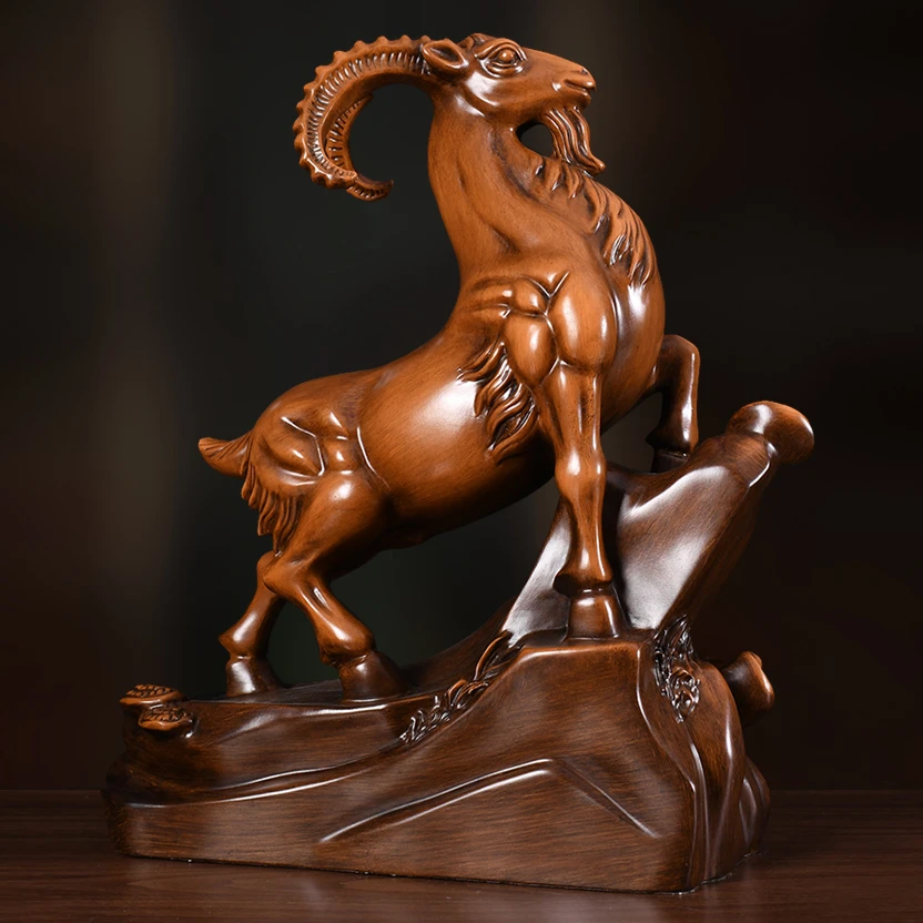 21*24领头羊办公桌书房装饰品摆件高档新中式工艺品