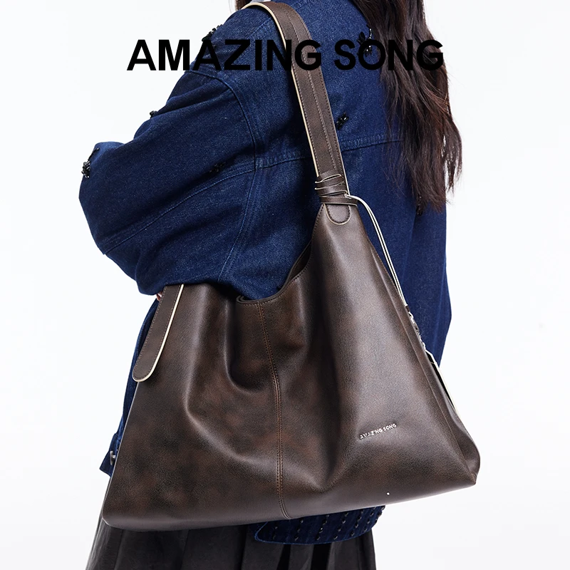 【微瑕介意慎拍】浆果托特包休闲时尚百搭简约通勤大容量单肩女包