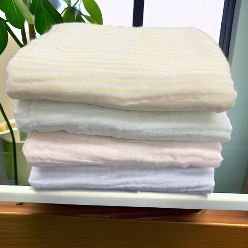 【彩条浴巾】 婴幼儿新生儿柔软洗澡6层浴巾