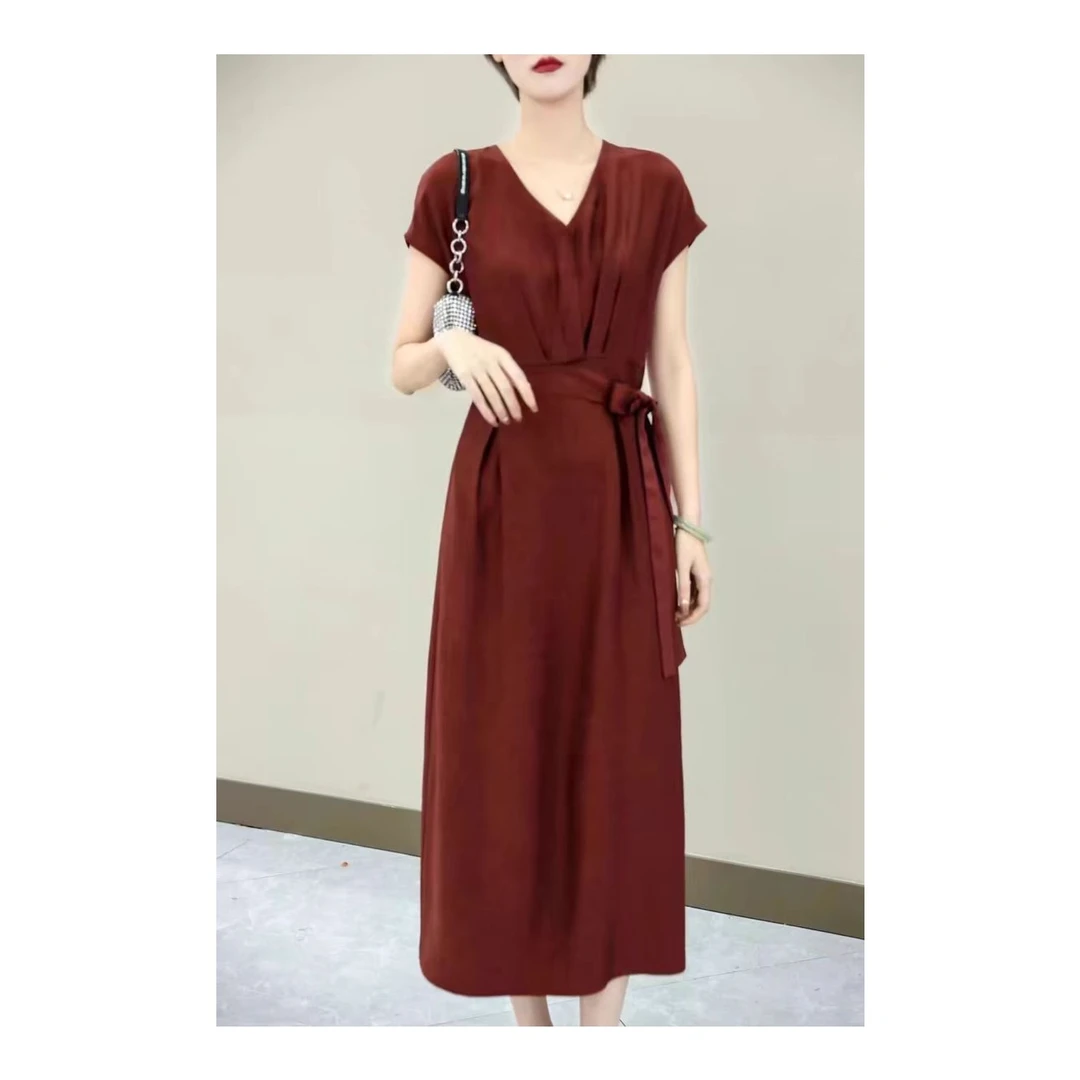 【七彩衣】68465韩版原单时尚连衣裙  裙长120