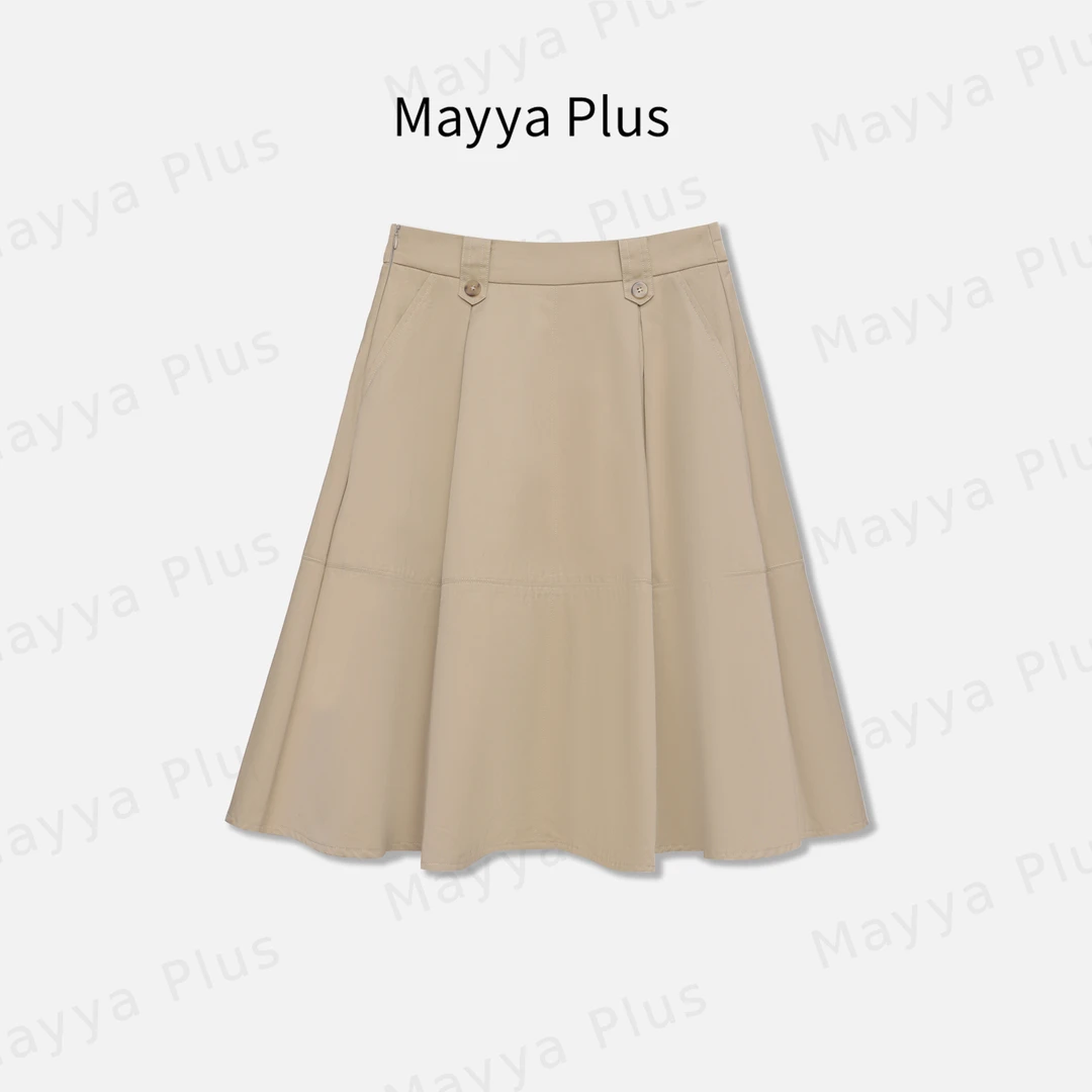 【减龄公式】Mayya Plus时尚新品轻奢气质显瘦百搭梭织裙子32427888