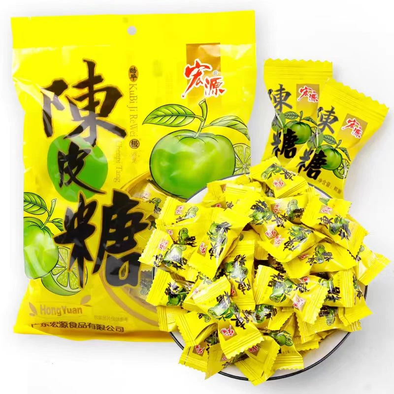 怀旧陈皮话梅硬糖水果糖陈皮糖话梅糖微甜糖果酸甜美味口味味道