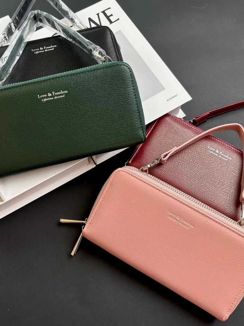 迪雅路【轻奢双拉链长款】轻奢女士双拉链手提包可拆卸 时尚潮流