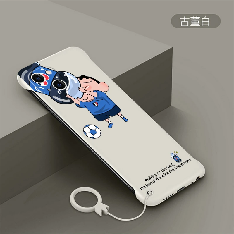 苹果13手机壳iphone13promax无边框超薄磨砂硬壳卡通蜡笔小新13pr