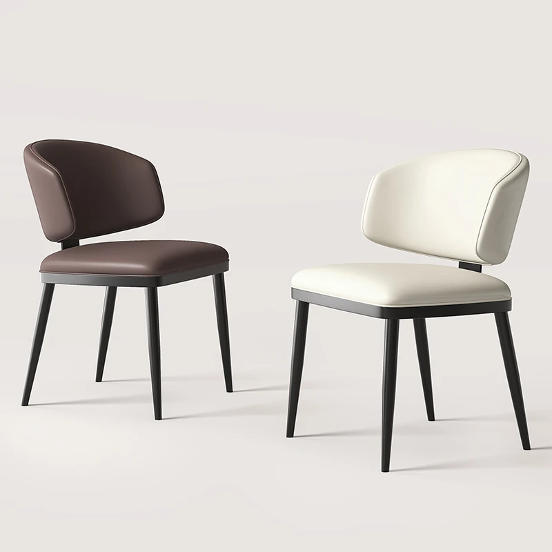 意式极简餐椅北欧椅子现代简约家用靠背椅设计师轻奢餐桌椅网红凳