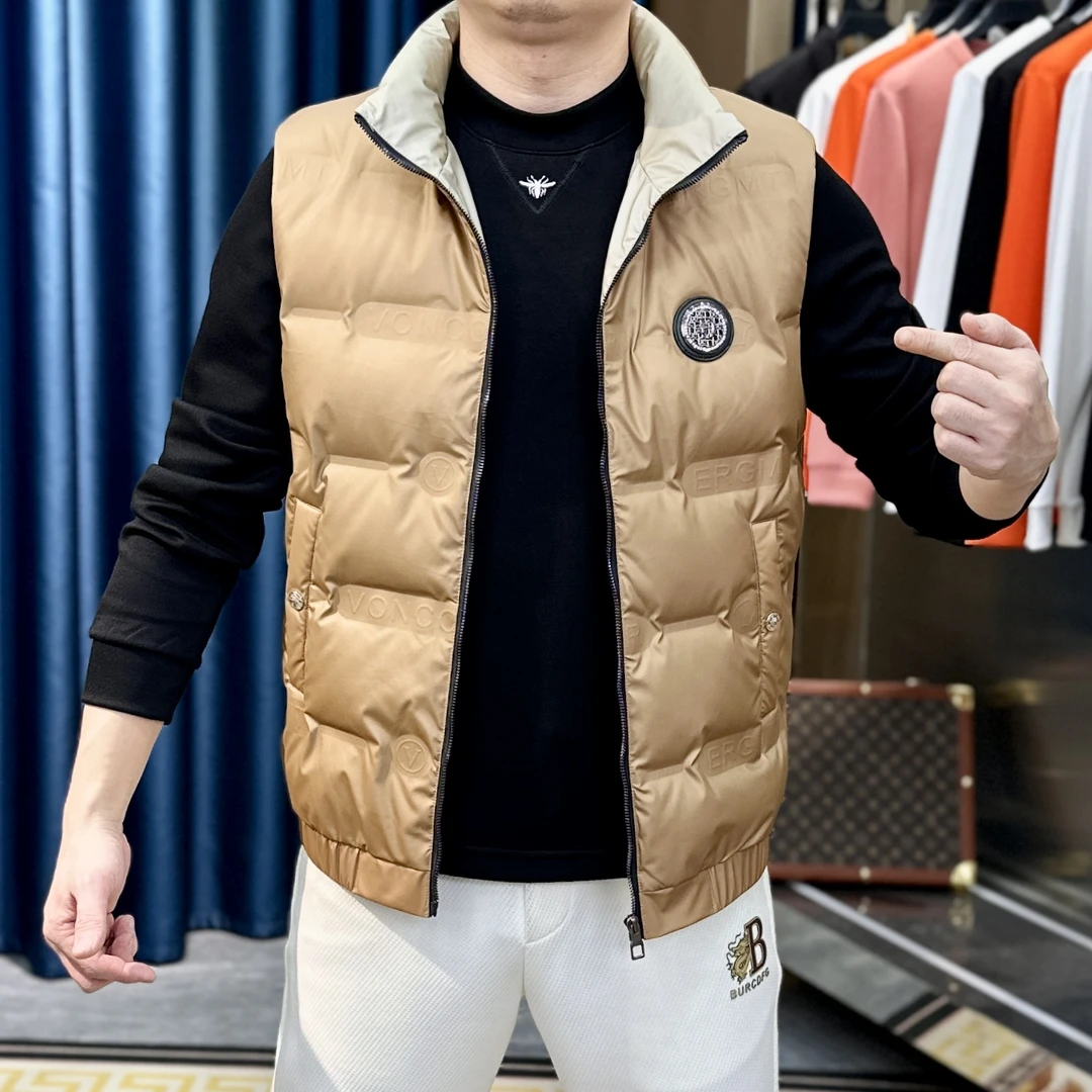 【麦炫严选】24年秋冬男士欧货轻奢马甲高品质徽章免洗9806