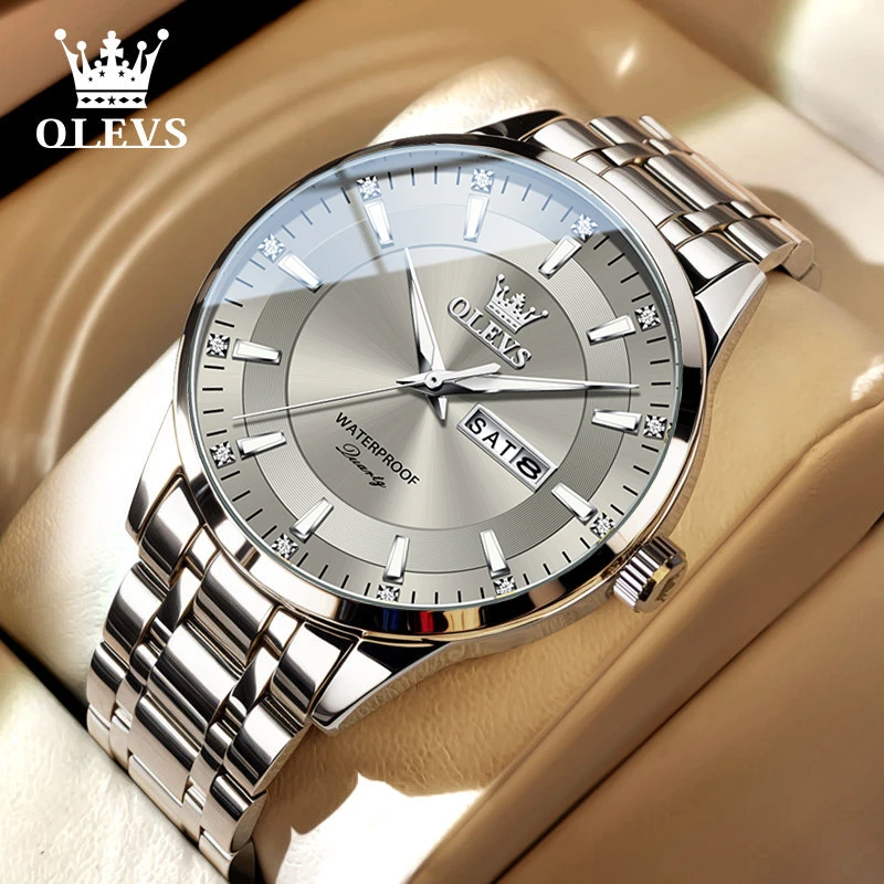 瑞士注册认证新款正品牌男士手表男款石英表新品夜光防水日历腕表