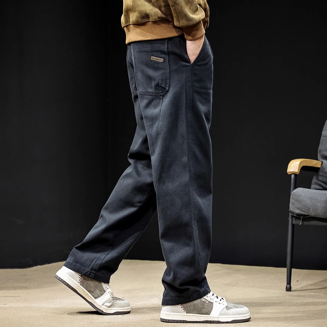 Cebrodz直筒休闲裤男秋冬新款裤子男士长裤宽松大码潮牌男裤秋季