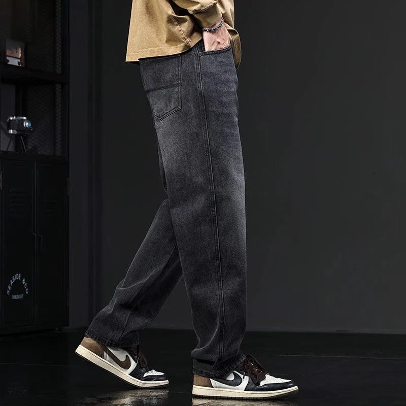 Cebrodz牛仔裤男款潮牌美式复古裤子夏季休闲裤男生宽松直筒裤子