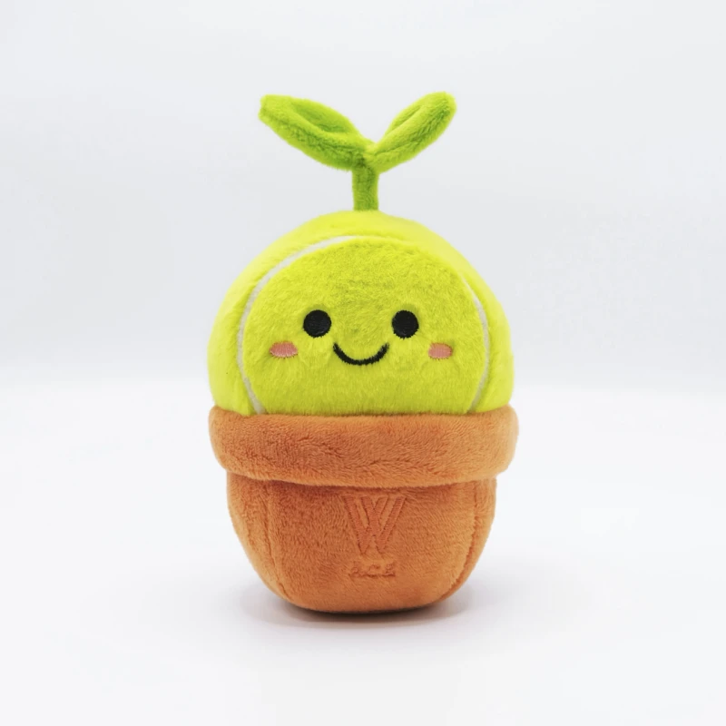 网球盆栽挂件公仔｜包包挂件可爱毛绒玩具网球摆件创意礼物公仔