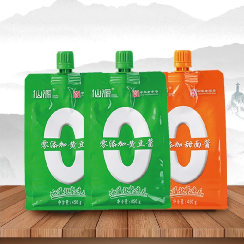 450克袋装仙源黄豆酱*2加450克甜面酱不添加山梨酸钾
