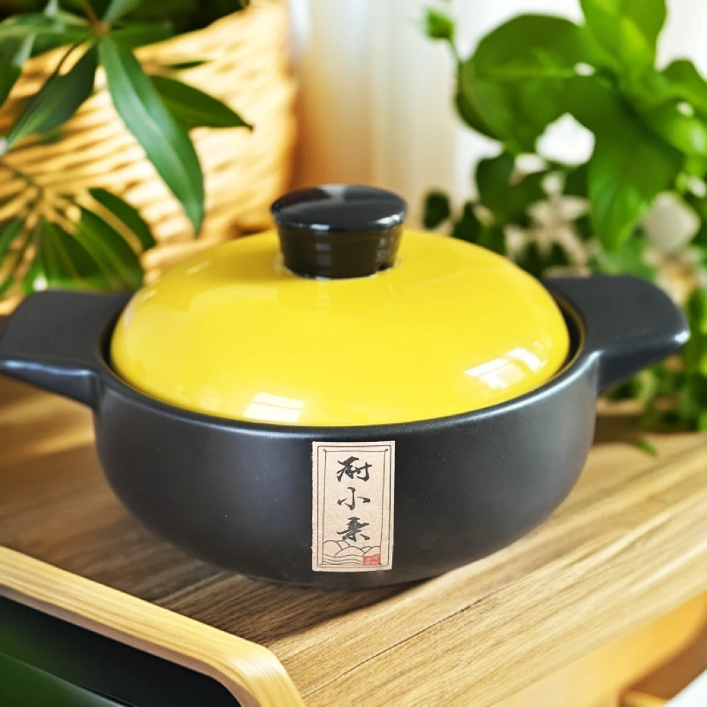 厨小亲2.5升平底砂锅干烧大容量啫啫煲煲仔锅炖锅炒菜砂锅陶瓷煲