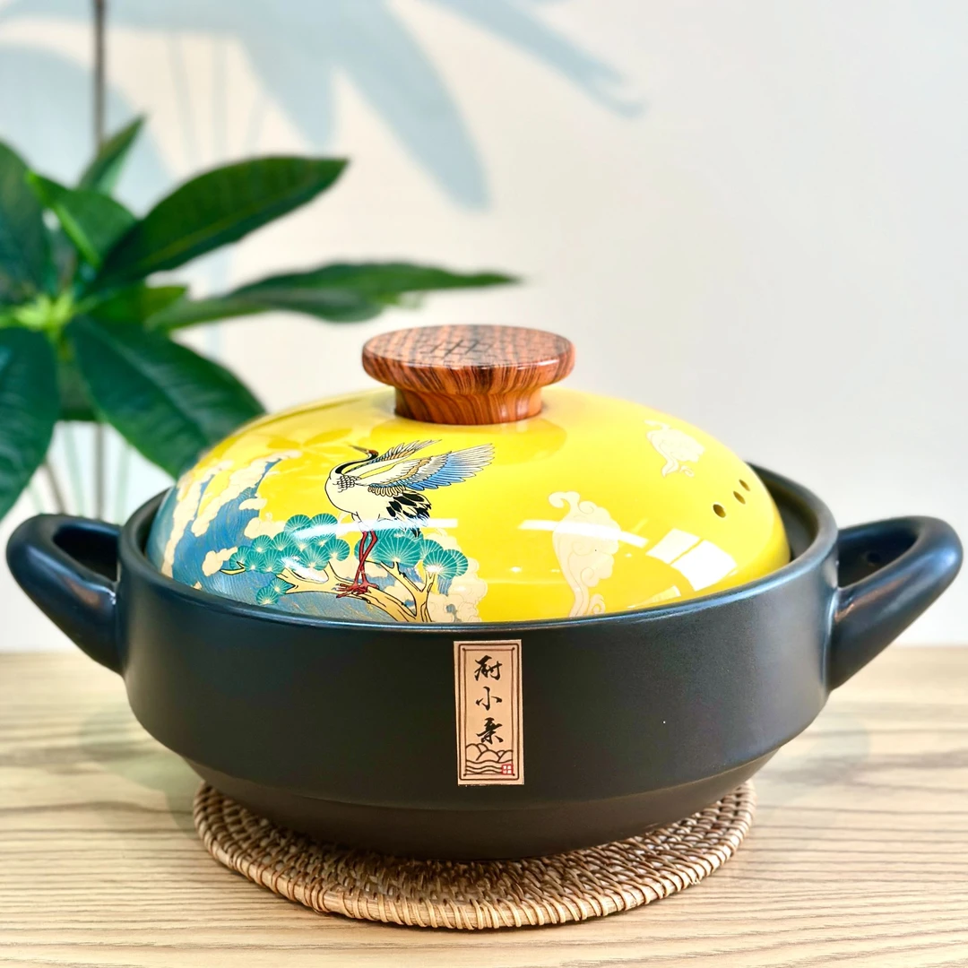 厨小亲3.6升新款干烧不裂砂锅家用燃气耐高温陶瓷煲汤锅煤气灶