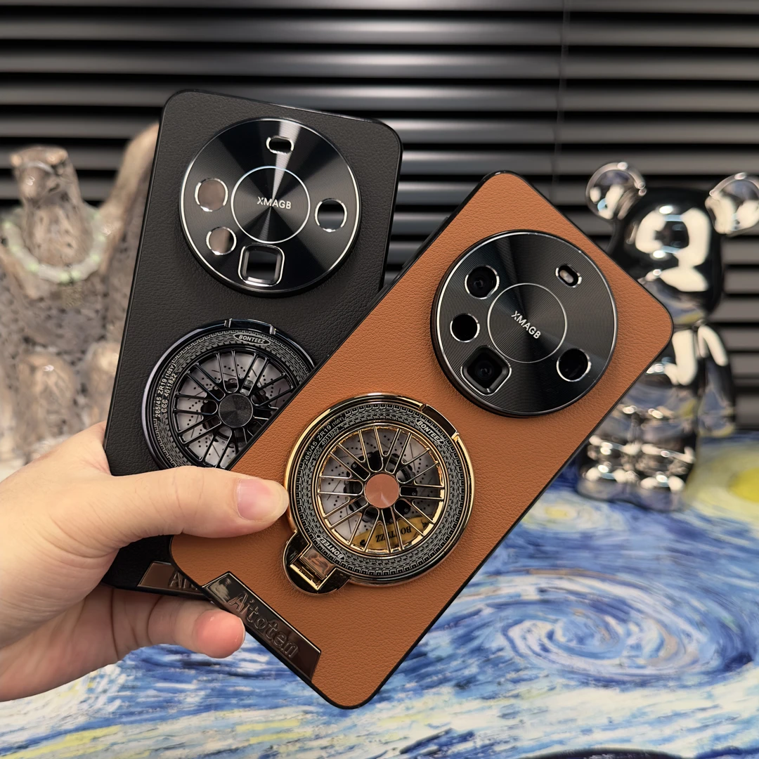【陀螺支架】【星光艺术】适用华为Mate60手机壳星光艺术素多功能防摔