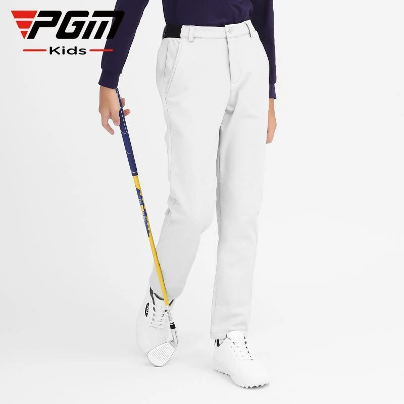 PGM新品高尔夫裤子男童长裤秋冬季童装加绒加厚运动球裤青少年裤