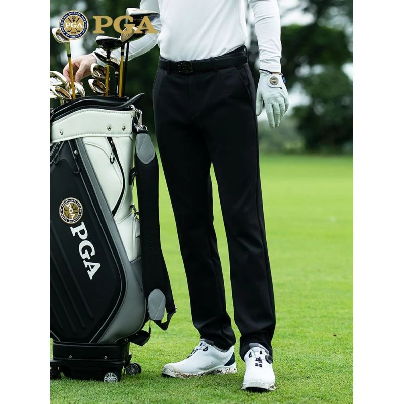 美国PGA 高尔夫裤子男士长裤秋冬保暖比赛球裤服装男装男裤休闲