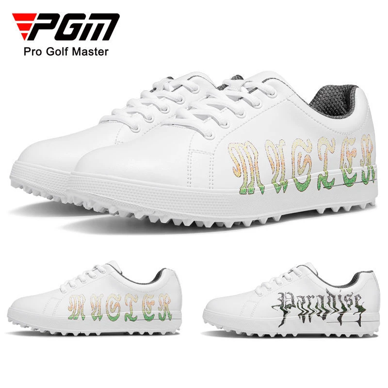 PGM高尔夫女鞋时尚个性印花运动鞋golf球鞋防水鞋子防滑鞋钉底