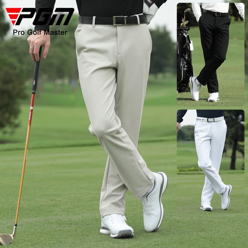 PGM 新款高尔夫男裤运动长裤秋冬季比赛球裤弹力腰带休闲男装服装