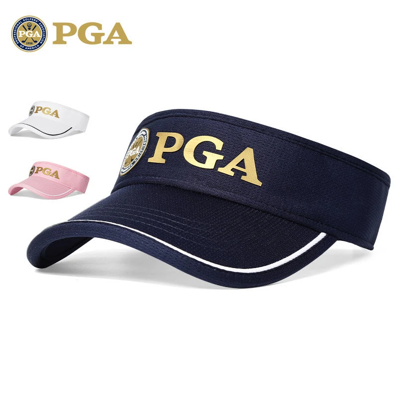美国PGA 高尔夫女士球帽 无顶透气帽 防晒百搭 吸汗内里 可调节