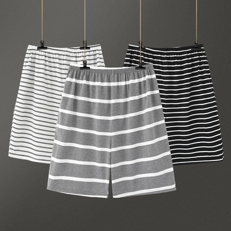 睡裤男夏季薄款运动裤宽松加大码五分裤休闲可外穿男士家居服裤子