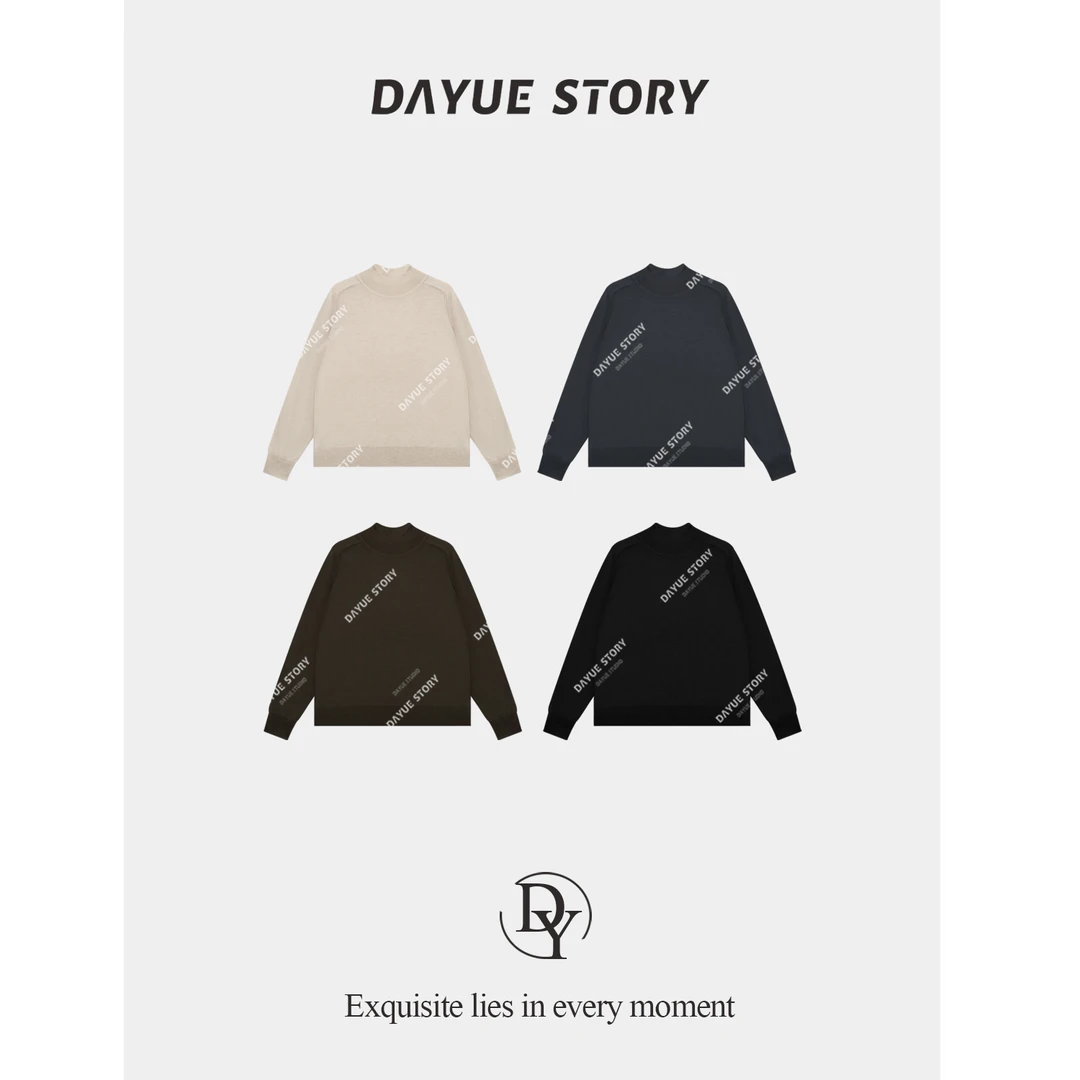 DAYUE【极简主义】柔软细腻！基础款式 不愁搭配~时尚百搭打底针织衫