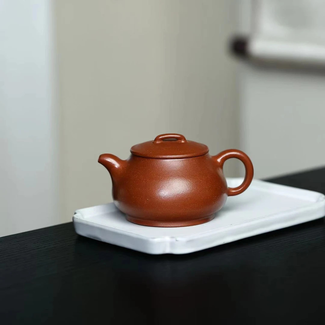 SY红降坡【无相220CC】宜兴黄龙山原矿手工紫砂壶