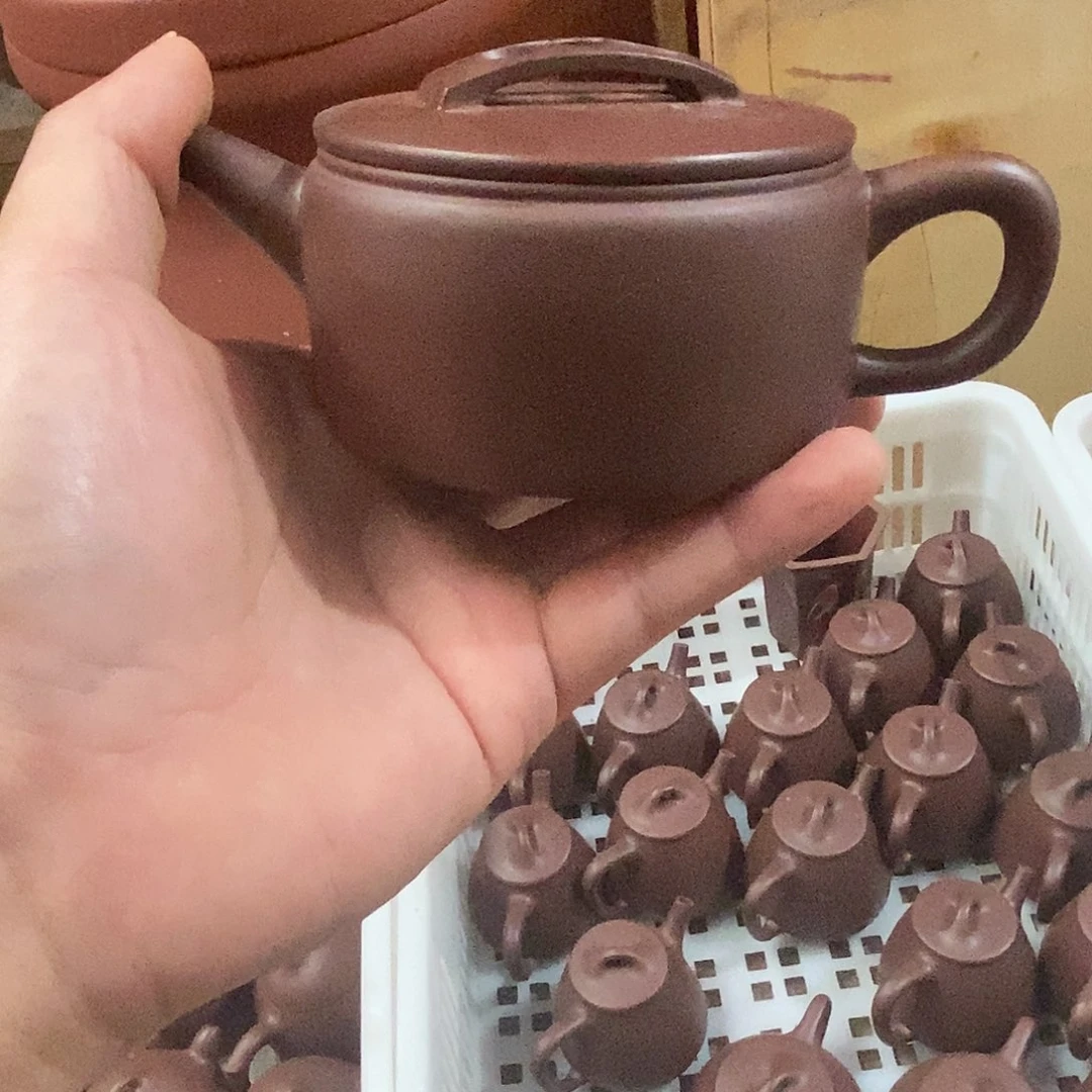 紫砂茶壶完美老紫泥汉瓦